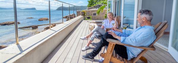 Happy couple relaxing in Newport Beach, California!
